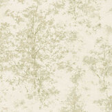 Whispering Woods Wallpaper - Mint - by Metropolitan Stories