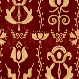 Grandma's Stencil Wallpaper - Scarlet - by Mind the Gap