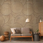Spiral Rope Mural - Brown - by Metropolitan Stories