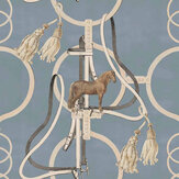 Papier peint Grand Derby - Ruban bleu - Aficionado