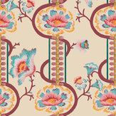 Papier peint Palazzo Bloom - Taupe - Aficionado
