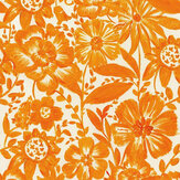 Papier peint Lush Monochrome - Orange - Aficionado