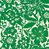 Papier peint Lush Monochrome - Vert - Aficionado