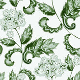 Papier peint Painter's Folktale - Vert - Aficionado