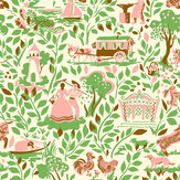 Papier peint Vita Di Campagna - Rose - Aficionado