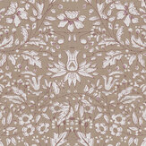 Papier peint Countryside Floral - Marron - Aficionado