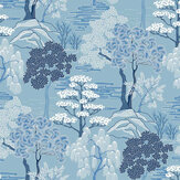 Mori Trees Wallpaper - Oasis - by Today Interiors