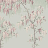 Panoramique Wisteria Garden Mural - Œuf de canard pâle - Laura Ashley