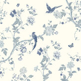 Revestimiento mural Summer Palace Mural - Azul regio - de Laura Ashley