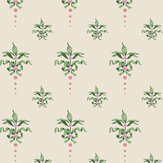 Papier peint Cath Crest  - Crème - Cath Kidston 