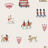 Papier peint Queenie's London  - Crème - Cath Kidston . Cliquez pour en savoir plus et lire la description.