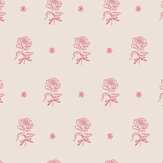 Papier peint Spitalfield Bunches  - Rose - Cath Kidston 