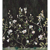 Kaiyu Dogwood Mural - Carbon - by Today Interiors