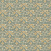 Brimble  Wallpaper - Aqua - by Josephine Munsey