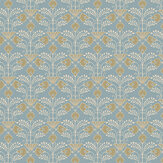 Brimble  Wallpaper - Blue - by Josephine Munsey