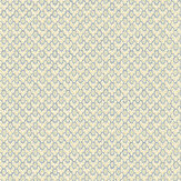 Brindle Dot  Wallpaper - Blue and Olive - by Josephine Munsey