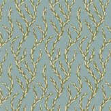 Tiddle  Wallpaper - Light Blue  - by Josephine Munsey