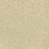 Wiggleton  Wallpaper - Light Green and Blue - by Josephine Munsey