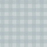 College Check Wallpaper - Blue - by Galerie