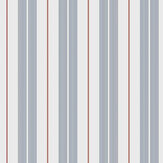 Polo Stripe Wallpaper - Blue - by Galerie