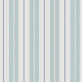 Polo Stripe Wallpaper - Blue - by Galerie