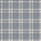 Oxford Check Wallpaper - Blue - by Galerie
