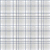 Oxford Check Wallpaper - Silver Grey - by Galerie