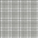 Oxford Check Wallpaper - Silver Grey - by Galerie