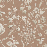 Paper Flora  Wallpaper -  Pink - by Josephine Munsey