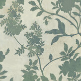 Tangleby  Wallpaper - Aqua  - by Josephine Munsey