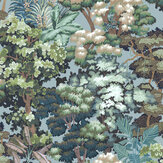 Canopia  Wallpaper - Light Blue  - by Josephine Munsey
