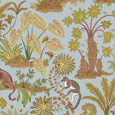 Paradisum  Wallpaper - Light Blue - by Josephine Munsey