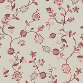 Tree Of Life Wallpaper - Red & Pink - by Joules