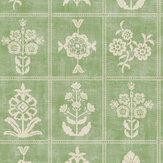 Garden Floral Wallpaper - Pistachio Green - by Joules