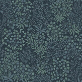 Daisyfield  Wallpaper - Petrol - by Graham & Brown. Click for more details and a description.