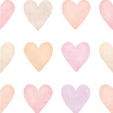 Colour My Heart Mural - Neutral / Blush - by Origin Murals