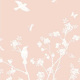 Blossom Trail Mural - Blush Pink - by Origin Murals