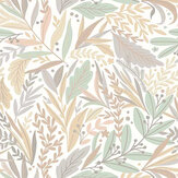 Revestimiento mural Patterned Leaves - Lino - de Origin Murals