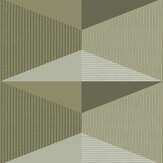 Palm Canyon Drive  Wallpaper - Olive - by Mini Moderns