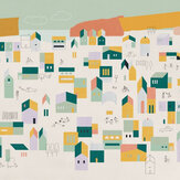 Hometown Mural - Lilac - by Coordonne