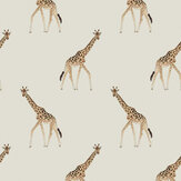 Giraffe  Wallpaper - Off White - by Sophie Allport. Click for more details and a description.