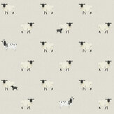 Papier peint Sheep  - Blanc cassé - Sophie Allport. Cliquez pour en savoir plus et lire la description.