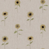 Sunflowers  Wallpaper - Woven Wicker - by Sophie Allport