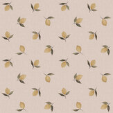 Lemons  Wallpaper - Soft Linen - by Sophie Allport