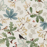 Orchard Birds  Wallpaper - Off White - by Sophie Allport. Click for more details and a description.