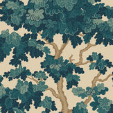 Eken Wallpaper - Teal - by Sandberg