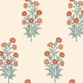 Kashmir Flower Wallpaper - Red - by Dado Atelier