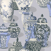 Fragile Wallpaper - Blue - by Eijffinger. Click for more details and a description.