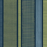 Lattice & Line  Wallpaper - Asparagus - by Mini Moderns