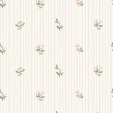 Garden Stripe Wallpaper - Linen - by Martha Stewart